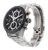 Buy Shop Tag Heuer Carrera Automatic Chronograph Black Dial Silver Steel Strap Watch for Men - CBM2110.BA0651 USA Online
