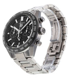 Buy Shop Tag Heuer Carrera Automatic Chronograph Black Dial Silver Steel Strap Watch for Men - CBN2A1B.BA0643 USA Online