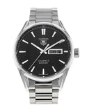 Buy Shop Tag Heuer Carrera Calibre 5 Automatic Black Dial Silver Steel Strap Watch for Men - WAR201A.BA0723 USA Online