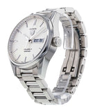 Buy Shop Tag Heuer Carrera Calibre 5 Automatic White Dial Silver Steel Strap Watch for Men - WAR201B.BA0723 USA Online