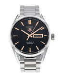 Buy Shop Tag Heuer Carrera Calibre 5 Automatic Black Dial Silver Steel Strap Watch for Men - WAR201C.BA0723 USA Online