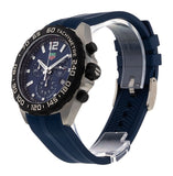 Tag Heuer Formula 1 Chronograph Blue Dial Blue Rubber Strap Watch for Men - CAZ101AV.FT8077