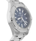 Buy Shop Tag Heuer Aquaracer Quartz Blue Dial Silver Steel Strap Watch for Women - WBD1312.BA0740 USA Online