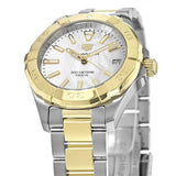 Buy Shop Tag Heuer Aquaracer White Mother of Pearl Dial Two Tone Steel Strap Watch for Women - WBD1322.BB0320 USA Online