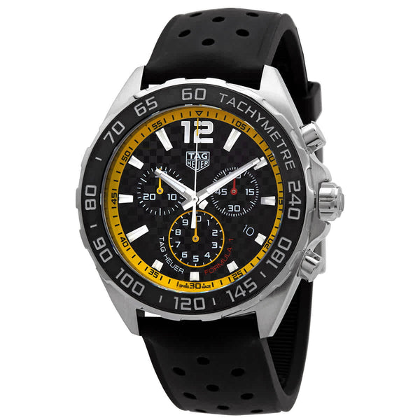 Buy Shop Tag Heuer Formula 1 Chronograph Black Dial Black Rubber Strap Watch for Men - CAZ101AC.FT8024 USA Online