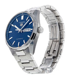 Buy Shop Tag Heuer Carrera Day Date Blue Dial Silver Steel Strap Watch for Women - WBN2012.BA0640 USA Online