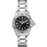 Buy Shop Tag Heuer Aquaracer Professional 200 Quartz Black Dial Silver Steel Strap Watch for Women - WBP1410.BA0622 USA Online