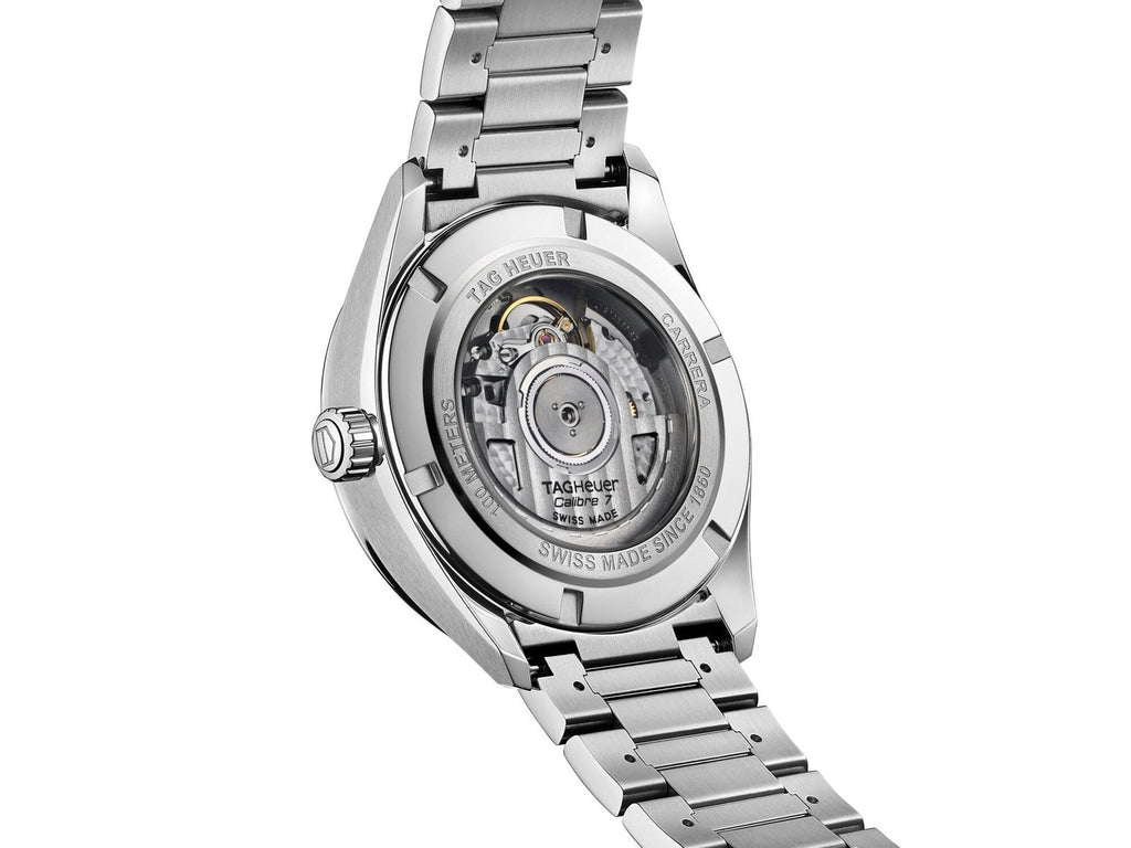 Buy Shop Tag Heuer Carrera Twin Time Blue Dial Silver Steel Strap Watch for Men - WBN201A.BA0640 USA Online