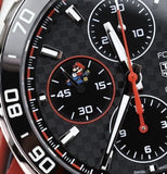 Buy Shop Tag Heuer Formula 1 Mario Kart Chronograph Black Dial Black Leather Strap Watch for Men - CAZ201E.FC6517 USA Online