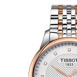 Buy Shop Tissot Le Locle Powermatic 80 Diamonds Silver Dial Two Tone Steel Strap Watch For Men - T006.407.22.036.01 USA Online