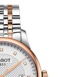 Buy Shop Tissot Le Locle Powermatic 80 Diamonds Silver Dial Two Tone Steel Strap Watch For Men - T006.407.22.036.01 USA Online