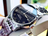 Buy Shop Tissot Le Locle Powermatic 80 Black Dial Silver Steel Strap Watch For Men - T006.407.11.053.00 USA Online