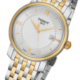 Buy Shop Tissot T Classic Bridgeport Silver Dial Two Tone Mesh Bracelet Watch For Men - T097.410.22.038.00 USA Online