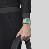 Buy Shop Tissot PRX Powermatic 80 Automatic Mint Green Dial Silver Steel Strap Watch for Men - T137.407.11.091.01 USA Online