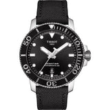 Buy Shop Tissot Seastar 1000 Powermatic 80 Black Dial Black Nylon Strap Watch For Men - T120.407.17.051.00 USA Online