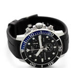 Tissot Seastar 1000 Chronograph Black Dial Black Rubber Strap Watch For Men - T120.417.17.051.02