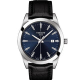 Buy Shop Tissot Gentlemen Blue Dial Black Leather Strap Watch for Men - T127.410.16.041.01 USA Online