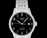 Buy Shop Tissot T Classic Powermatic 80 Black Dial Silver Steel Strap Watch For Men - T41.1.483.52 USA Online