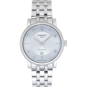Buy Shop Tissot Carson Premium Automatic Lady Diamonds Silver Dial Silver Steel Strap Watch for Women - T122.207.11.036.00 USA Online
