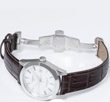 Buy Shop Tissot Gentleman Powermatic 80 Silicium Silver Dial Brown Leather Strap Watch For Men - T127.407.16.031.01 USA Online