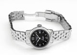 Buy Shop Tissot Le Locle Automatic Small Lady Black Dial Silver Steel Strap Watch For Women - T41.1.183.53 USA Online