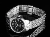 Buy Shop Tissot Le Locle Automatic Small Lady Black Dial Silver Steel Strap Watch For Women - T41.1.183.53 USA Online