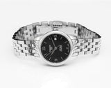 Buy Shop Tissot Le Locle Small Automatic Black Dial Silver Steel Strap Watch For Women - T41.1.183.54 USA Online