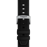 Tissot T Race Chronograph White Dial Black Rubber Strap Watch For Men - T141.417.17.011.00