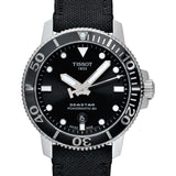 Buy Shop Tissot Seastar 1000 Powermatic 80 Black Dial Black Nylon Strap Watch For Men - T120.407.17.051.00 USA Online