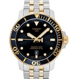 Buy Shop Tissot Seastar 1000 Powermatic 80 Black Dial Two Tone Steel Strap Watch For Men - T120.407.22.051.00 USA Online