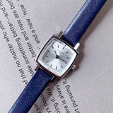 Buy Shop Tissot Lovely Square Silver Dial Blue Leather Strap Watch For Women - T058.109.16.031.00 USA Online