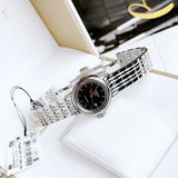 Buy Shop Tissot Carson Automatic Black Dial Silver Steel Strap Watch For Women - T085.207.11.051.00 USA Online
