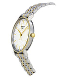 Buy Shop Tissot Everytime Medium White Dial Two Tone Mesh Bracelet Watch For Men - T109.410.22.031.00 USA Online