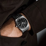 Buy Shop Tissot PRX Quartz Black Dial Silver Steel Strap Watch For Men - T137.410.11.051.00 USA Online