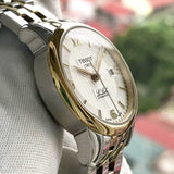 Buy Shop Tissot Le Locle Automatic Small Lady White Dial Two Tone Steel Strap Watch For Women - T41.2.183.34 USA Online