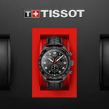Buy Shop Tissot T Sport PRS 516 Chronograph Black Dial Black Leather Strap Watch for Men - T131.617.36.051.00 USA Online