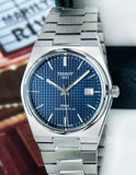 Buy Shop Tissot PRX Powermatic 80 Blue Dial Silver Steel Strap Watch For Men - T137.407.11.041.00 USA Online