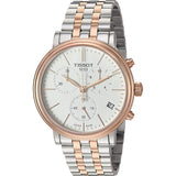 Buy Shop Tissot Carson Premium Chronograph White Dial Two Tone Steel Strap Watch For Men - T122.417.22.011.00 USA Online