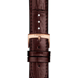 Buy Shop Tissot Carson Premium Chronograph White Dial Brown Leather Strap Watch For Men - T122.417.36.011.00 USA Online