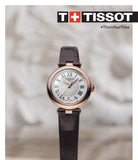 Buy Shop Tissot Bellissima Small Lady White Dial Brown Leather Strap Watch For Women - T126.010.36.013.00 USA Online