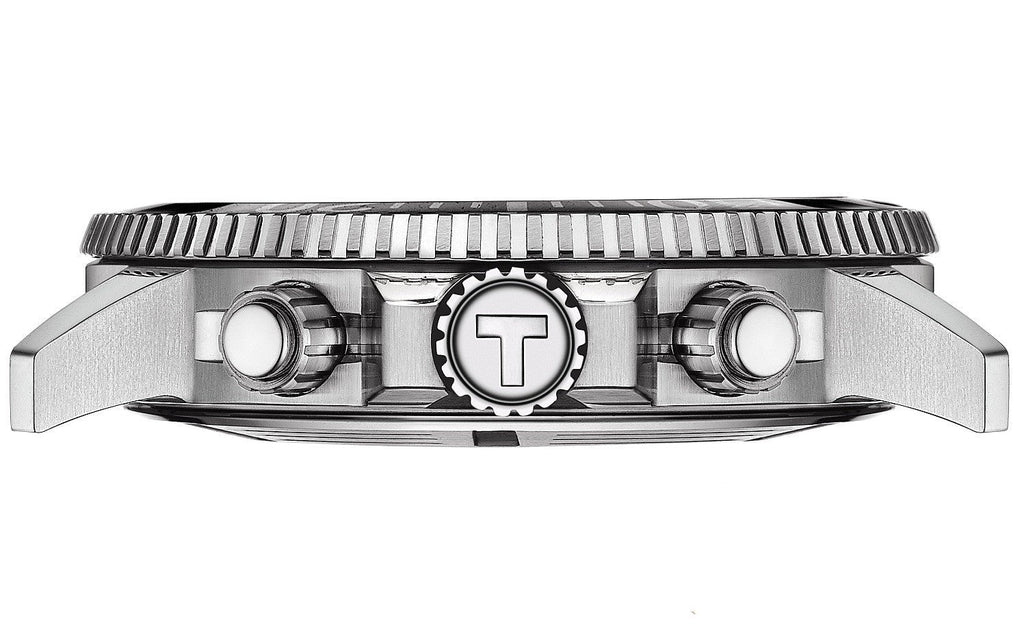 Buy Shop Tissot Seastar 1000 Chronograph Black Dial Silver Steel Strap Watch For Men - T120.417.11.051.00 USA Online