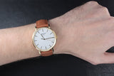 Buy Shop Tissot T Classic Everytime White Dial Brown Leather Strap Watch For Men - T109.410.36.031.00 USA Online
