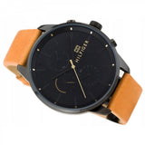 Buy Shop Tommy Hilfiger James Quartz Black Dial Brown Leather Strap Watch For Men - 1791486 USA Online