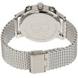 Buy Shop Tommy Hilfiger Chronograph Black Dial Silver Mesh Bracelet Watch for Men - 1791292 USA Online