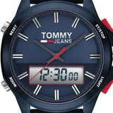 Buy Shop Tommy Hilfiger Digital Analog Blue Dial Blue Rubber Strap Watch For Men - 1791761 USA Online