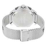 Buy Shop Tommy Hilfiger Digital Black Dial Silver Mesh Bracelet Watch For Men - 1791765 USA Online