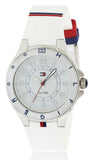 Buy Shop Tommy Hilfiger White Dial White Rubber Strap Watch for Women - 1781271 USA Online