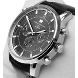 Buy Shop Tommy Hilfiger Harrison Chronograph Black Dial Black Leather Strap Watch for Men - 1790875 USA Online