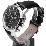Buy Shop Tommy Hilfiger Harrison Chronograph Black Dial Black Leather Strap Watch for Men - 1790875 USA Online
