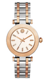Buy Shop Tory Burch Classic T White Dial Two Tone Steel Strap Watch for Women - TBW9011 USA Online